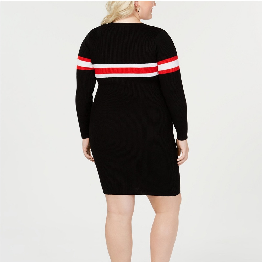 NWT Trendy Plus Size Striped Sweater Dress 2X - Picture 2 of 3